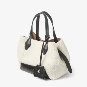 👜 Jimmy Choo Diamond Tote S – Natural Shearling