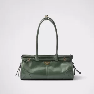 👜 Prada Bonnie Medium Leather Handbag – Italian Luxury
