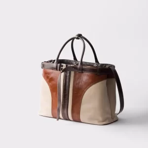 👜 Prada Buckle Bag – Distressed Leather with Signature Belt